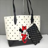 Kate Spade Bags | Kate Spade New York Disney X Kate Spade New York Minnie Mouse Tote Bag K4643 | Color: Black/White | Size: Os