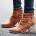 Free People Shoes | Free People Black Hybrid Strappy Ankle Boot 40 | Color: Brown/Tan | Size: 40eu