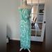 Anthropologie Dresses | Hp Anthropologie Velvet Brand Ikat Strapless Dress, Green/White Size S | Color: Green/White | Size: S