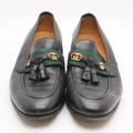 Gucci Shoes | Interlocking Gucci Tassel Leather Loafers | Color: Black | Size: 7.5