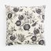 Anthropologie Accents | New Anthropologie Black Floral Cotton Boho Throw Pillow Cover Case Sham 20 X 20 | Color: Black/Cream | Size: Os