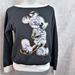 Disney Sweaters | Disney Mickey Mouse Pullover Sweatshirt Black Size Medium | Color: Black/White | Size: M