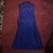 Free People Dresses | 2 For 20 Free People Floral Blue Dress With Lace On Top Size L | Color: Blue | Size: L