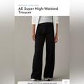 American Eagle Outfitters Pants & Jumpsuits | Ae Super High-Waisted Trouser | Color: Black | Size: 8-Long