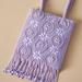 Anthropologie Bags | Anthropologie Beaded Satchel Purple New Without Tags | Color: Purple | Size: Os