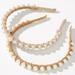 Anthropologie Accessories | Anthropologie Wrapped Ball Headbands, Set Of 2 - Nwt - Sand | Color: Cream/Tan | Size: Os