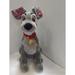 Disney Toys | Disney Store Lady Tramp Gray Plush Dog 16" Red Collar Stuffed Animal Soft Toy | Color: Gray | Size: Medium (14-24 In)