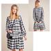 Anthropologie Dresses | Anthropologie Black/White/Red Plaid Midi Dress | Color: Black/White | Size: M