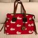 Dooney & Bourke Bags | Dooney & Bourke Samantha Sport Duck Signature Red Canvas Tote | Color: Red/White | Size: Os