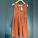 Free People Dresses | Free People Casual Button Up Dress | Color: Orange | Size: Xs