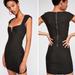 Free People Dresses | Free People Witchy Notch Bodycon Denim Dress | Color: Black | Size: Xs