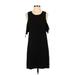 Kensie Casual Dress - Shift: Black Solid Dresses - Women's Size Small