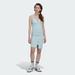 Adidas Dresses | Adidas Women's Light Blue Slim Fit Lace Up Bodycon Dress Size Medium | Color: Blue | Size: M