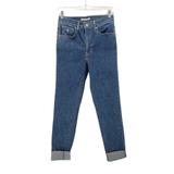 Levi's Jeans | Levi's Custom Embroidered Mile High Super Skinny Cropped Cuffed Jeans 28 | Color: Blue | Size: 28