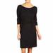 Kate Spade Dresses | Kate Spade Magdalena Ponte Knit Dress Size 2 Velvet Polka Dot Bow Black | Color: Black | Size: 2