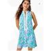 Lilly Pulitzer Dresses | Lilly Pulitzer Womens Jane Shift Dress Aqua La Vista Size 6 | Color: Blue/Green | Size: 6