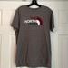 The North Face Shirts | North Face Men’s Dark Gray T-Shirt With Large Matron, White, And Blue Logo | Color: Gray/White | Size: L