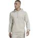 Adidas Shirts | Adidas Essential 3-Stripe Mens Fleece Hoodie (Alumina) Size Xlt | Color: Cream | Size: Xlt