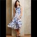 Anthropologie Dresses | Anthropologie Leifsdottir Afternoon Tea Silk Dress Sz 8 | Color: Black/Blue | Size: 8