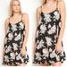 Brandy Melville Dresses | Brandy Melville Gaby Swing Slip Dress Black Size Small | Color: Black/Pink | Size: S