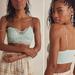 Free People Intimates & Sleepwear | Free People Mariana Bralette Clear Blue Sky Crochet Lace Smocked Back Small Nwt | Color: Blue/Green | Size: S