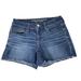 American Eagle Outfitters Shorts | American Eagle Outfitters Super Stretch Low Rise U Shortie Short Shorts 6 Distre | Color: Blue | Size: 6