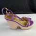 Kate Spade Shoes | Kate Spade Wedge Sandals | Color: Gold/Purple | Size: 7.5