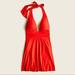 J. Crew Swim | J.Crew - V-Neck Halter Swim Dress | Color: Red | Size: 2