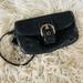 Coach Bags | Authentic Coach Black Leather Wristlet & Coach Peace Keychain | Color: Black/Silver | Size: Os