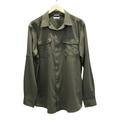Columbia Shirts | Columbia Mens Shirt Size M Green Omni-Shade Button Front Flap Pockets Vent Back | Color: Green | Size: M