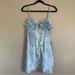 Free People Dresses | Free People Velvet Mini Dress | Color: Blue | Size: 6