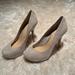 Jessica Simpson Shoes | Heels - Suede, Jessica Simpson Heels - Size 10 | Color: Cream/Gray | Size: 10