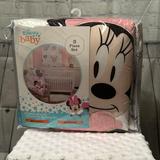 Disney Bedding | New! Disney Baby Minnie Mouse 3 Piece Crib Bedding Set. | Color: Pink/White | Size: Crib
