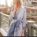 Anthropologie Dresses | Anthropologie Newport Blue Wrap Shirtdress By Maeve Sz 6 Influencer Favorite! | Color: Blue/White | Size: 6