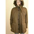 Burberry Jackets & Coats | New Mens Burberry Military Khaki Cotton Hooded Button Zip Winter Jacket Size L | Color: Gray/Green | Size: L