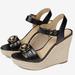 Michael Kors Shoes | New Michael Kors Rory Wedge Espadrille Women’s Size: 6 | Color: Black/Cream | Size: 6