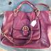 Coach Bags | Coach Campbell Izzy Leather Shoulder Bag | Color: Purple | Size: Os