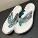 Columbia Shoes | Columbia Walking Flip Flops | Color: Gray/White | Size: 8