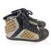 Gucci Shoes | Gucci Monogram Leather High Top Sneakers Sz 36 | Color: Black/Brown | Size: 36eu
