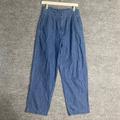 J. Crew Pants & Jumpsuits | J. Crew Pants 2 Small Blue Chambray Denim High Rise Tapered Hemp Blend | Color: Blue | Size: S