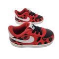 Nike Shoes | New Sz 2c Nike Force 1 Se Lil Bugs Baby Crib Shoes Red, Black Cz2644 600 Sneaker | Color: Black/Red | Size: 2c