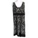 Michael Kors Dresses | Michael Kors Size Large Black White Sleeveless Cowl Neck Tank Knit Jersey Dress | Color: Black/White | Size: L