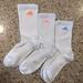 Adidas Other | 3 Pairs Adidas Cushioned Calf Socks With Neon Logo | Color: White | Size: Os