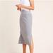 Anthropologie Skirts | Anthropologie Saturday Sunday Caro Gray Ribbed Pencil Skirt | Color: Gray | Size: S