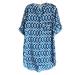 Anthropologie Dresses | Anthropologie Maeve Women's Shirt Dress Size S Blue Geometric Roll Up Tab Hi Low | Color: Blue | Size: S