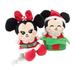 Disney Toys | Disney Parks Santa Mickey Minnie Mouse Christmas Wishables Plush Set Holiday | Color: Green/Red | Size: Osbb