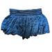 Free People Skirts | Free People Women’s Blue Boho Ruffle Elastic Mini Skirt Size Medium | Color: Blue | Size: M