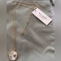 Kate Spade Jewelry | Gorgeous Nwt Kate Spade New York Lucky Charm Love Gold Cz And Pearl Pendant | Color: Gold | Size: Os
