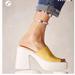 Free People Shoes | Free People Zoe Platform Lightning Bug 7.5 | Color: White/Yellow | Size: 7.5