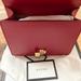 Gucci Bags | Gucci Small Red Leather Sylvie Shoulder Bag W Ribbon And Gold Hardware. New. | Color: Red | Size: Os